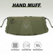 Moxule Olive Hand Muff – Tear-Resistant, Sturdy Waist Belt & Warmth Retention