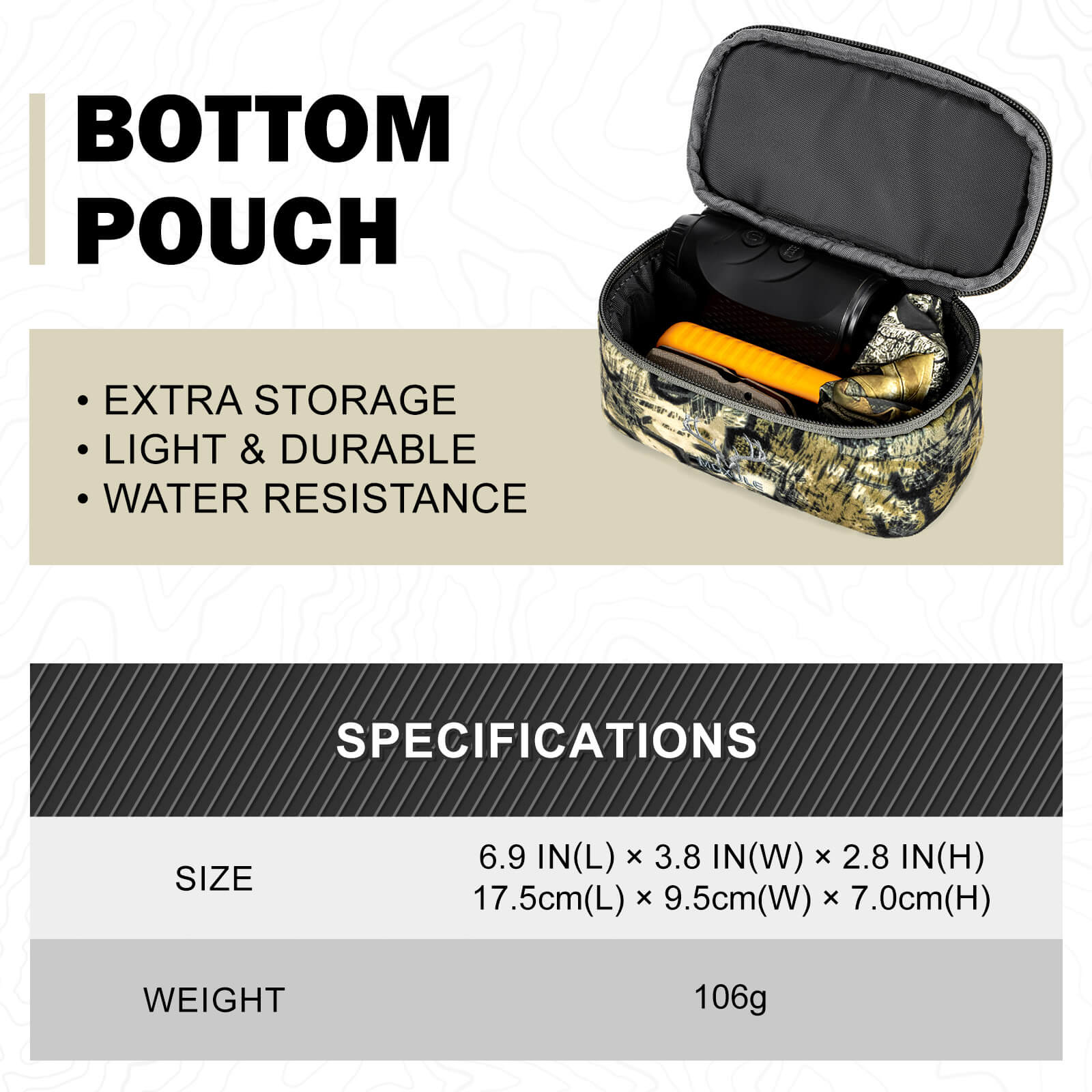 Moxule Binocular Harness Bottom Pouch