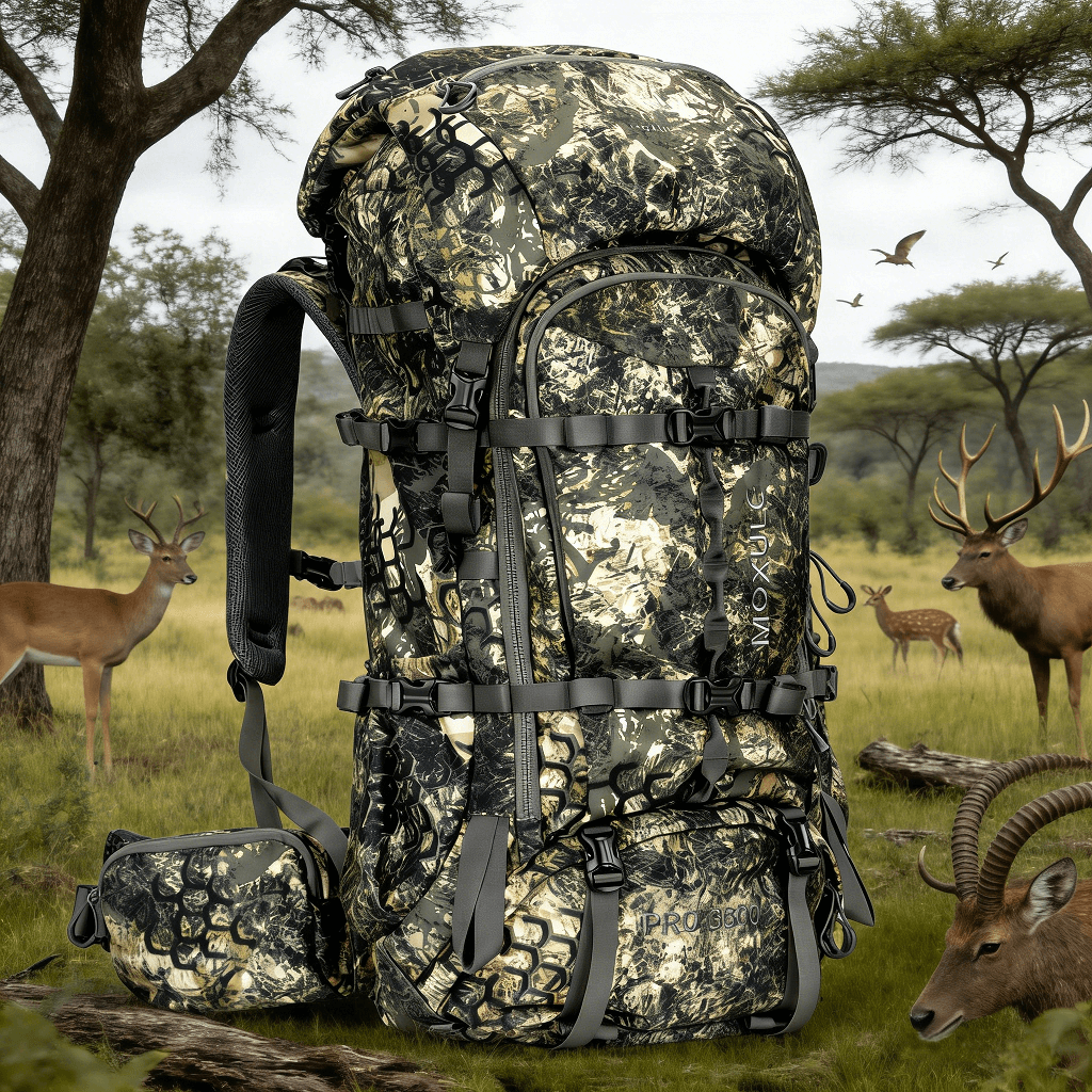 The MOXULE PRO 3600 biomimetic camouflage hunting backpack offers excellent concealment