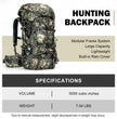Moxule 5000 Cubic Inch Camouflage Hunting Backpack | Modular Extra-Large Capacity Hunting Pack