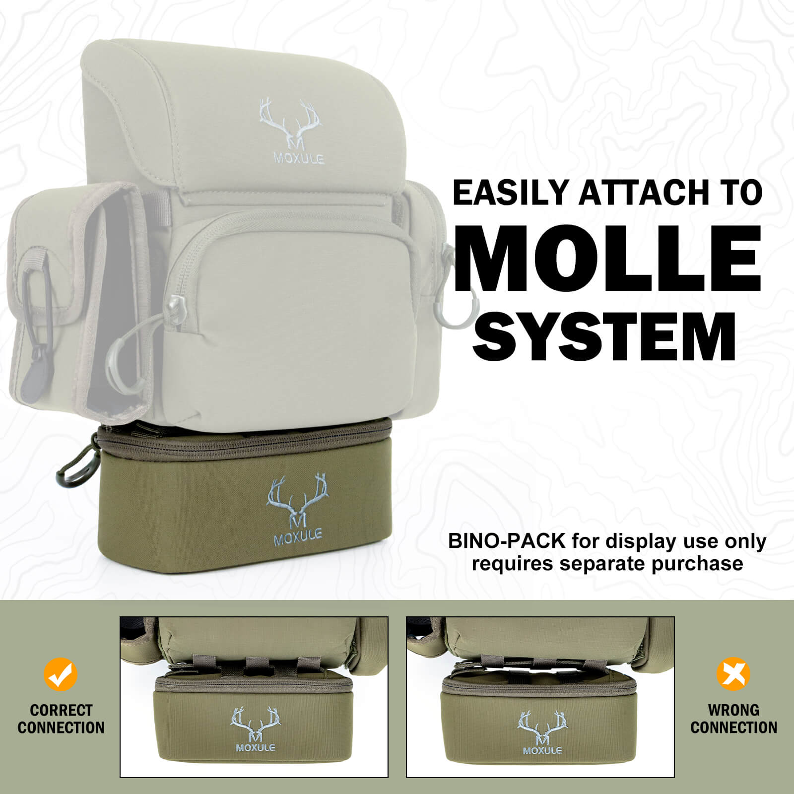 Moxule Binocular Harness Bottom Pouch