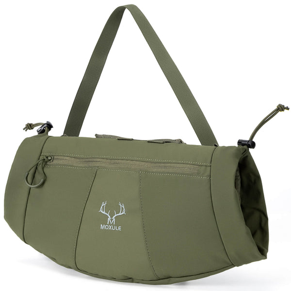 MOXULE Green Winter Hand Warmer Bag - A durable tactical gear organizer designed for outdoor hunters.