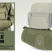 Moxule molle compatible hunting gear bag, attachable to bino harness for outdoor hunting
