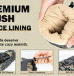 Moxule camo hunting hand muff with plush fleece lining, YKK zippers, MOLLE compatible for cold weather