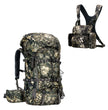 Realtree camo Moxule PRO 5000 hunting backpack with matching camouflage bino harness chest pack for backcountry hunting