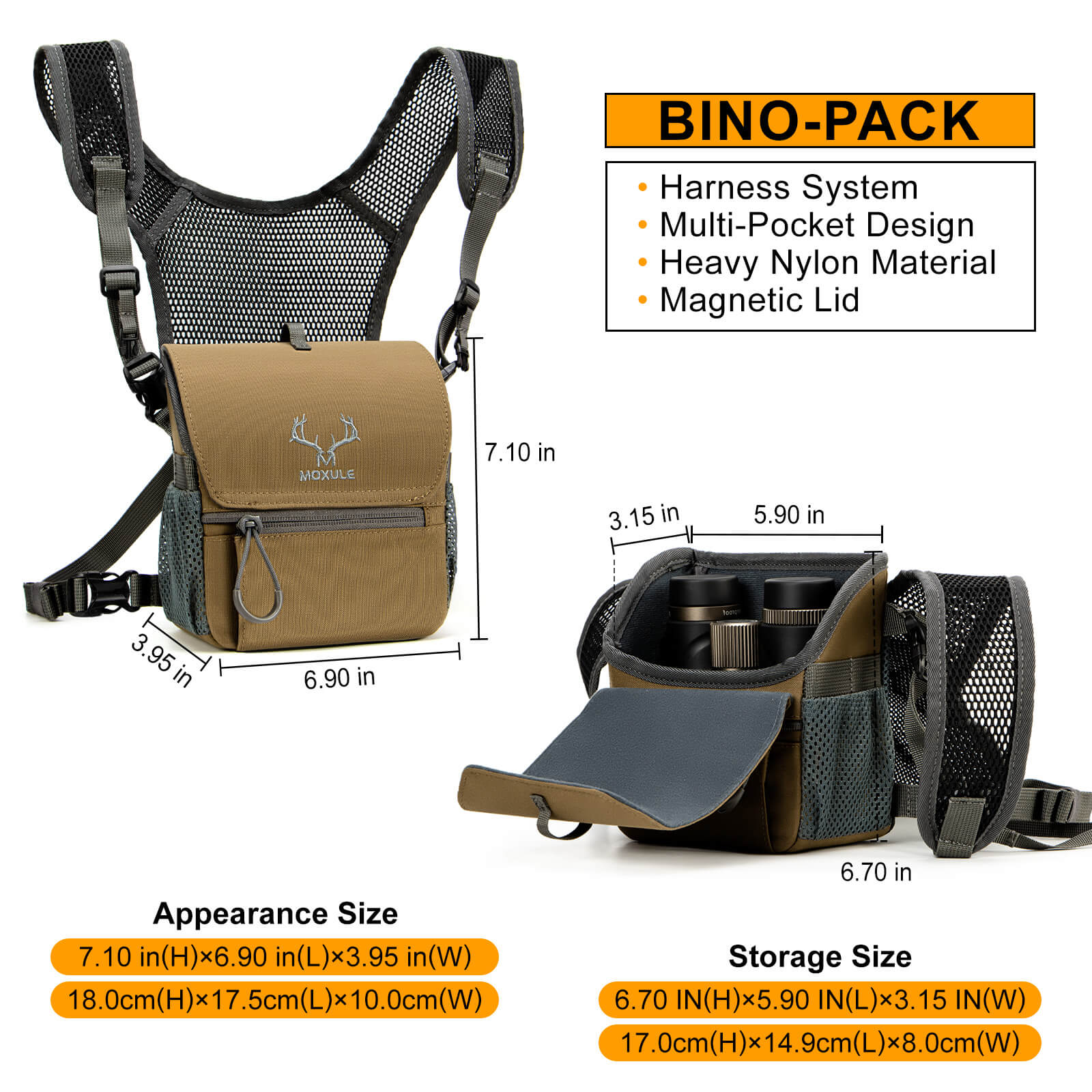 Bino Pack & Bottom Pouch Combo