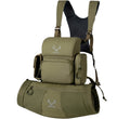 Moxule Green Binocular Chest Pack with Multi-Pocket Harness and Hand Warmer Pouch, Adjustable for Hunting & Wildlife Watching