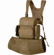 Moxule Brown Binocular Chest Pack with Hand Warmer Pouch, Adjustable Harness for Hunting and Wildlife