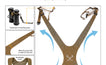 Wide breathable shoulder straps for Moxule hunting bino harness, weight dispersing design for all-day carry