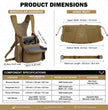 Moxule Brown Binoculars Strap and Gloves Size Chart