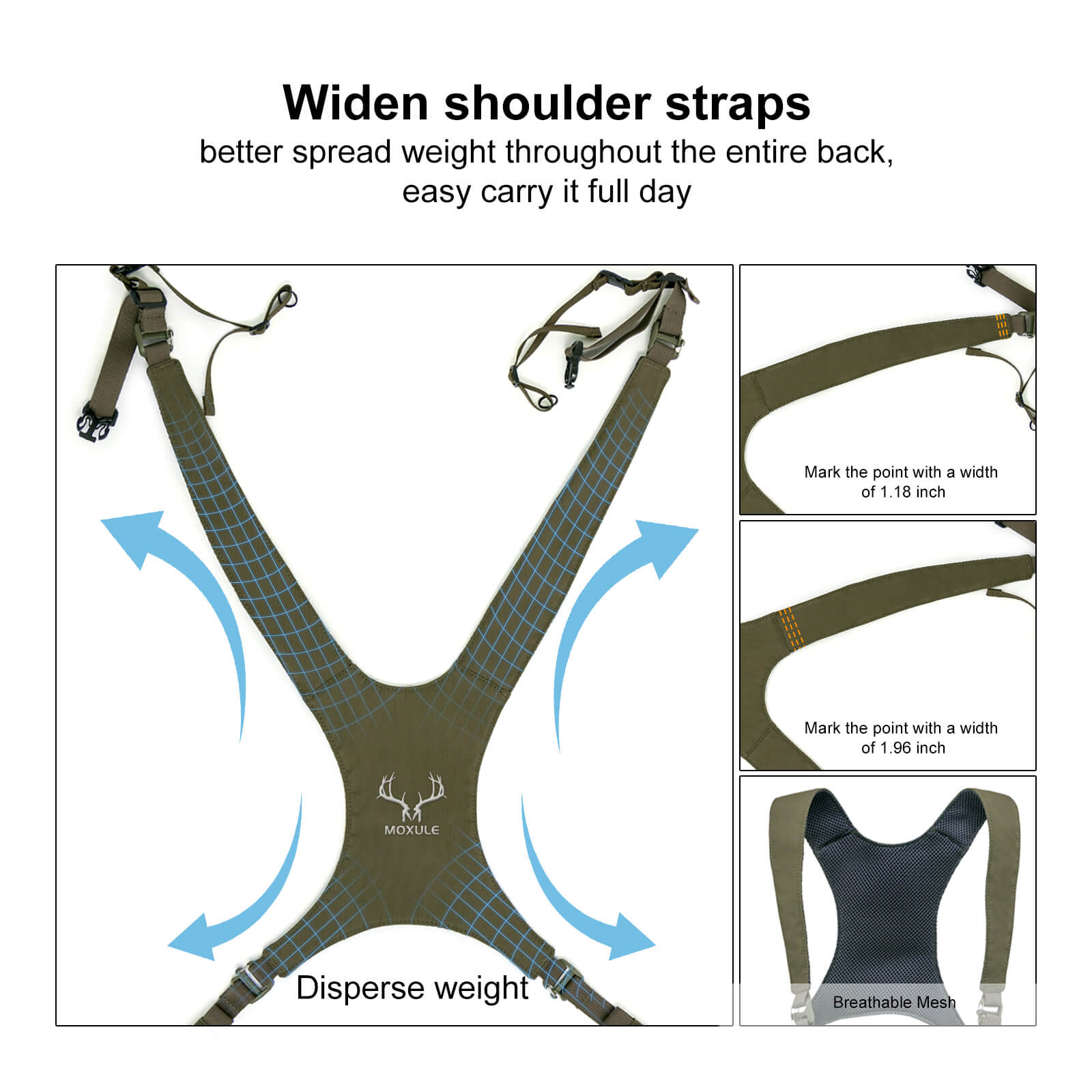 Moxule Binocular Harness - Green