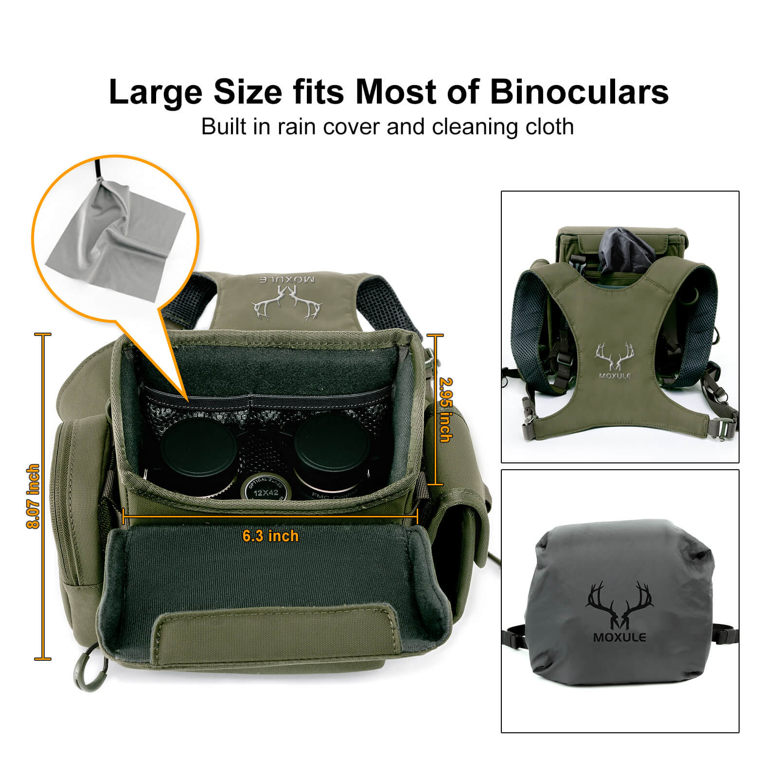 Moxule Binocular Harness - Green
