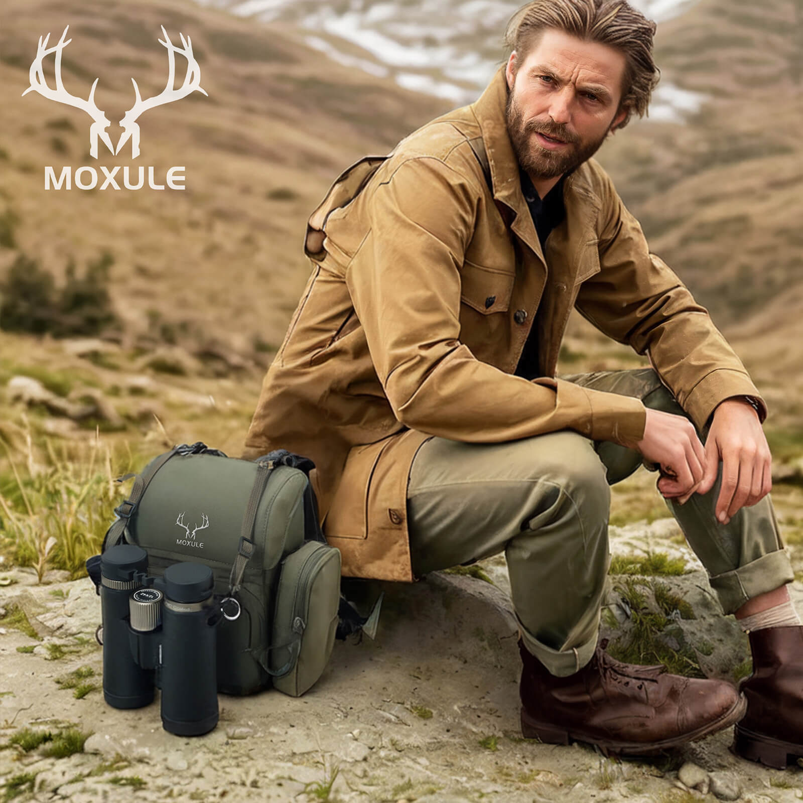 Moxule Binocular Harness - Green