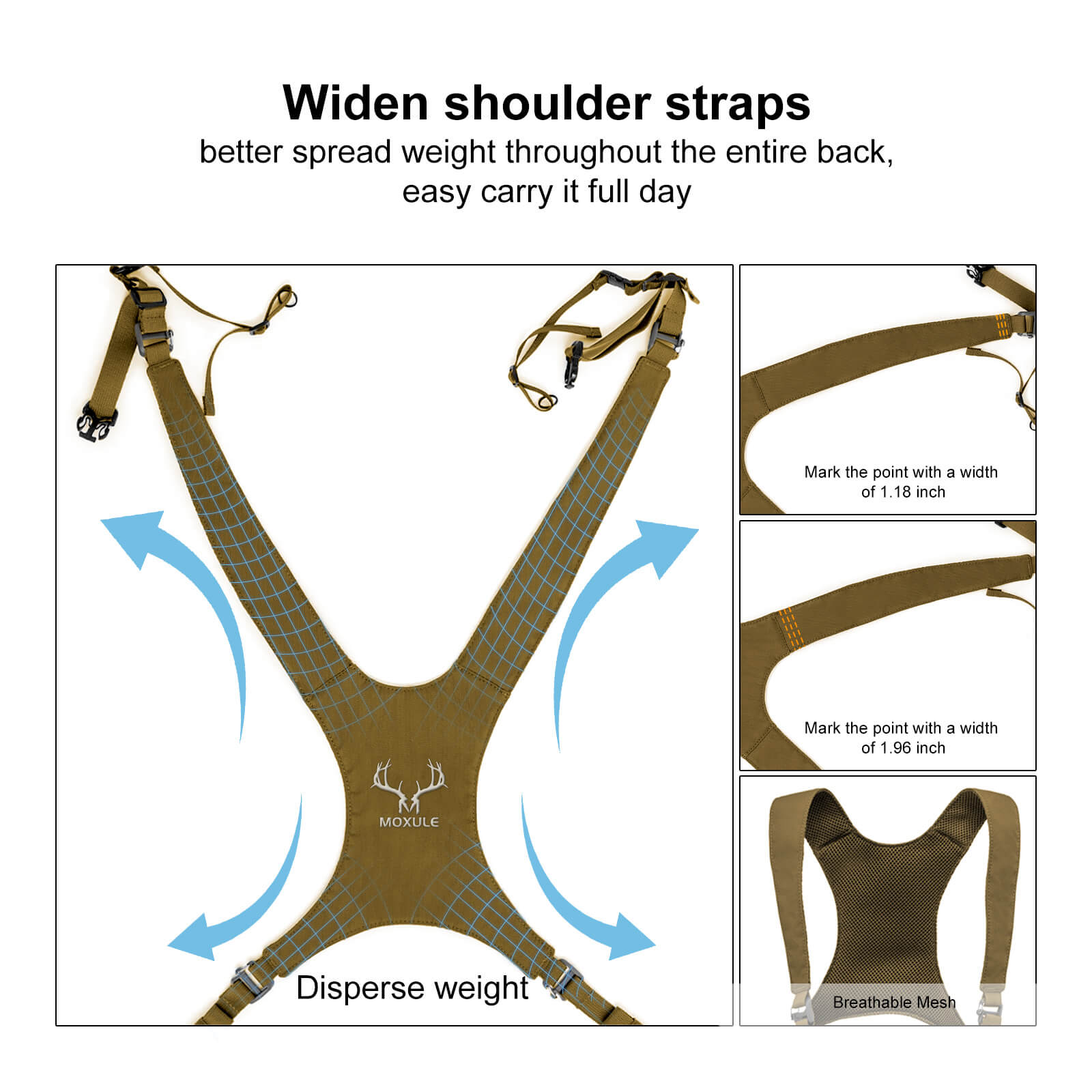 Moxule Binocular Harness - Wolf Brown
