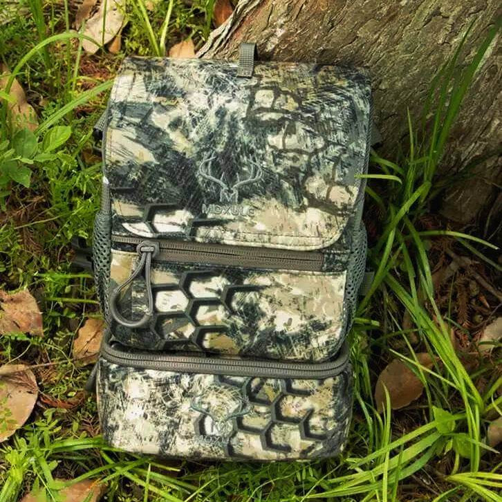 Wild Camo Moxule Hunting Binocular Harness with Detachable Storage Pouch, Camouflage Bino Chest Pack for Elk Hunting and Wildlife Observation