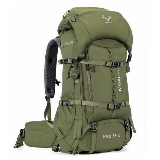 MOXULE Pro 3600 Hunting Backpack - Green, Modular Frame Design for Durable Hunting Expeditions