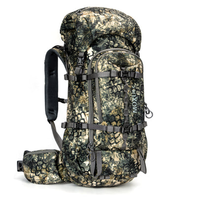 MOXULE Bionic Camouflage Hunting Backpack PRO 2400; 500D waterproof nylon fabric, excellent concealment in the wild.