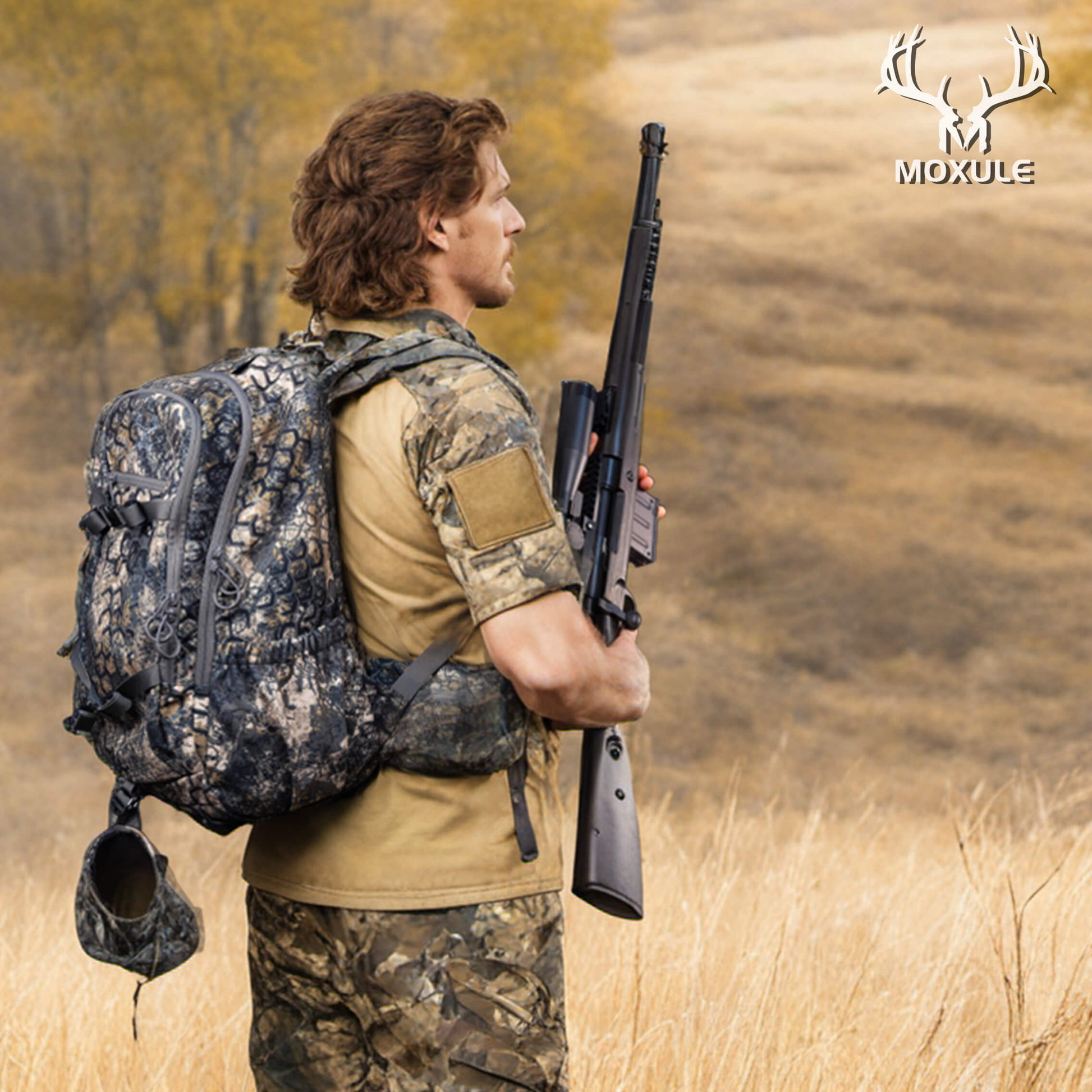 Camo Moxule PRO 1500 Lightweight Hunting Day Backpack for Treestand Archery & Backcountry Deer Hunting – moxule