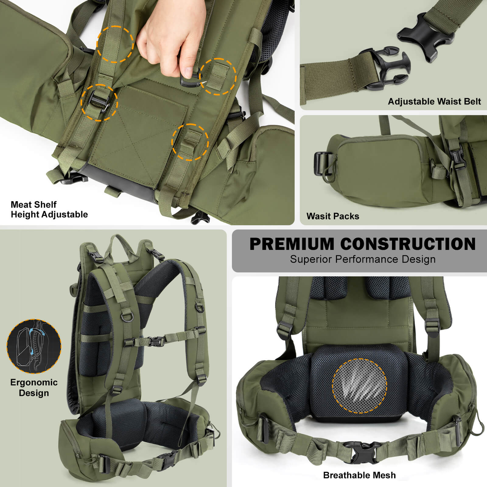Moxule Pro Hunting Backpack Frame